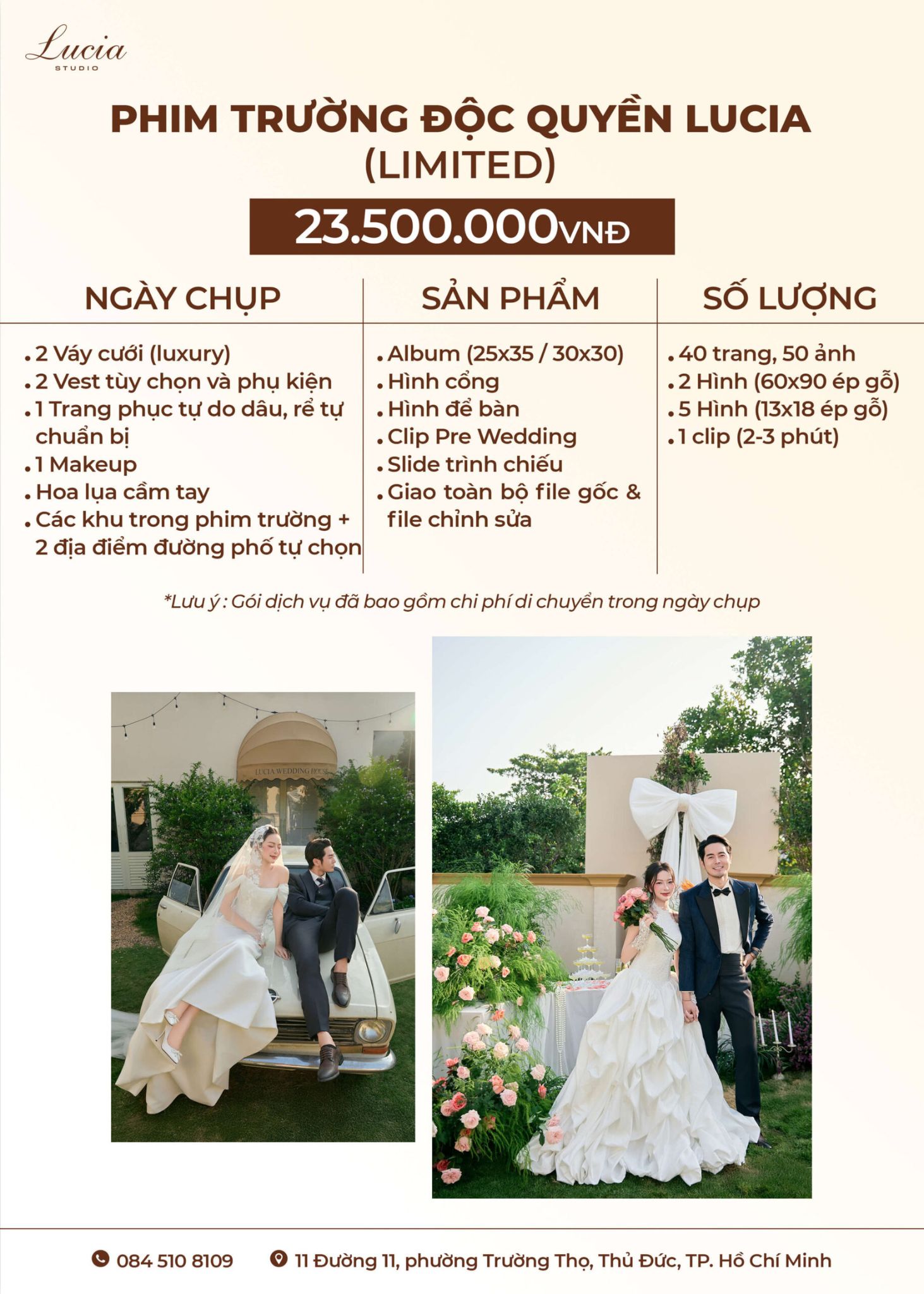Phim trường độc quyền Lucia 23.500.000