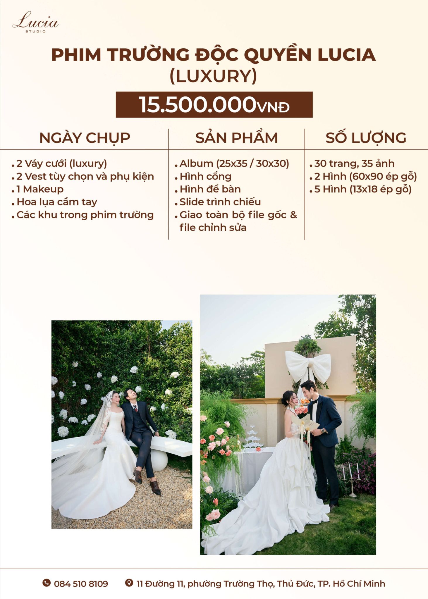 Phim trường độc quyền Lucia 15.500.000