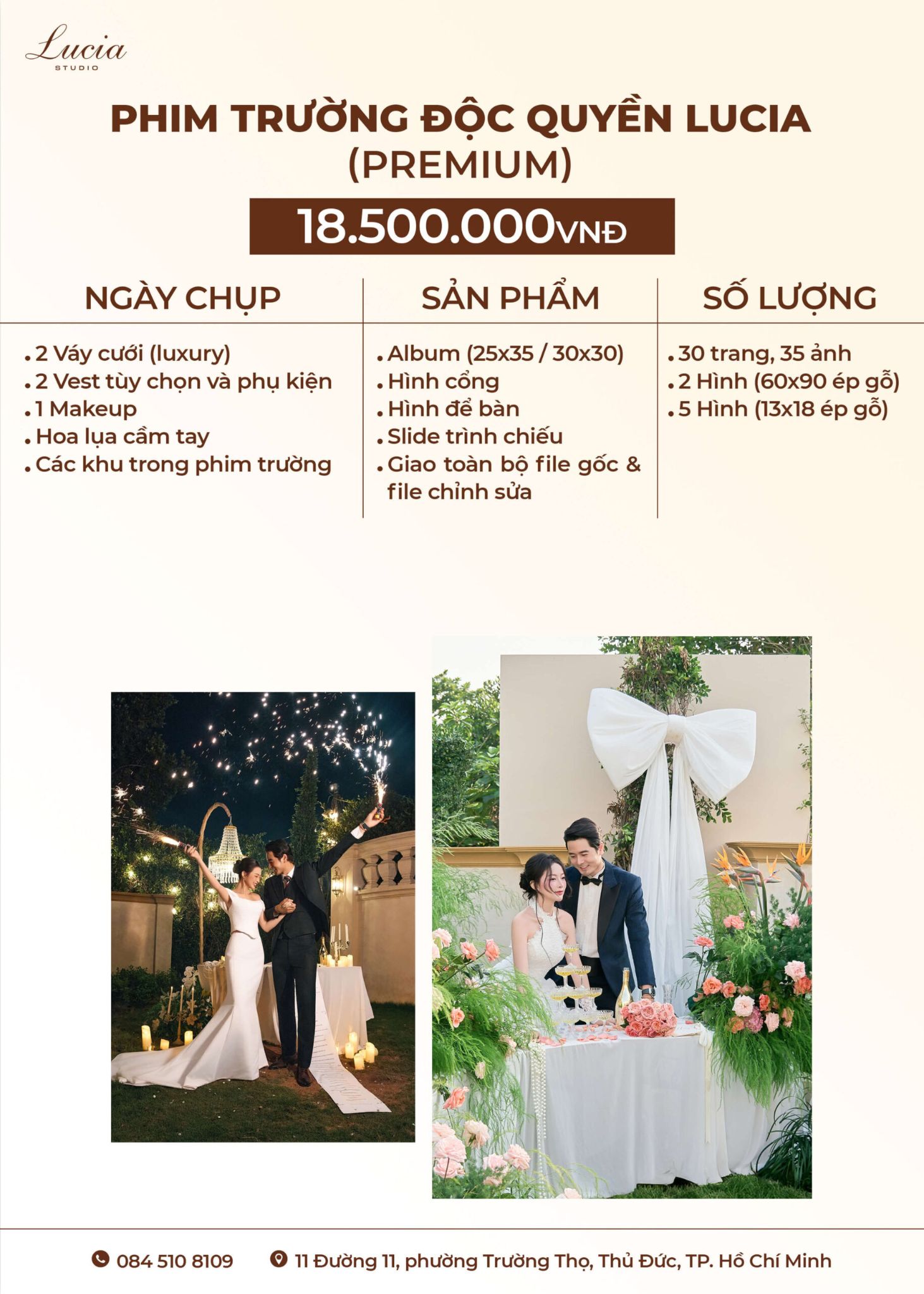 Phim trường độc quyền Lucia 18.500.000