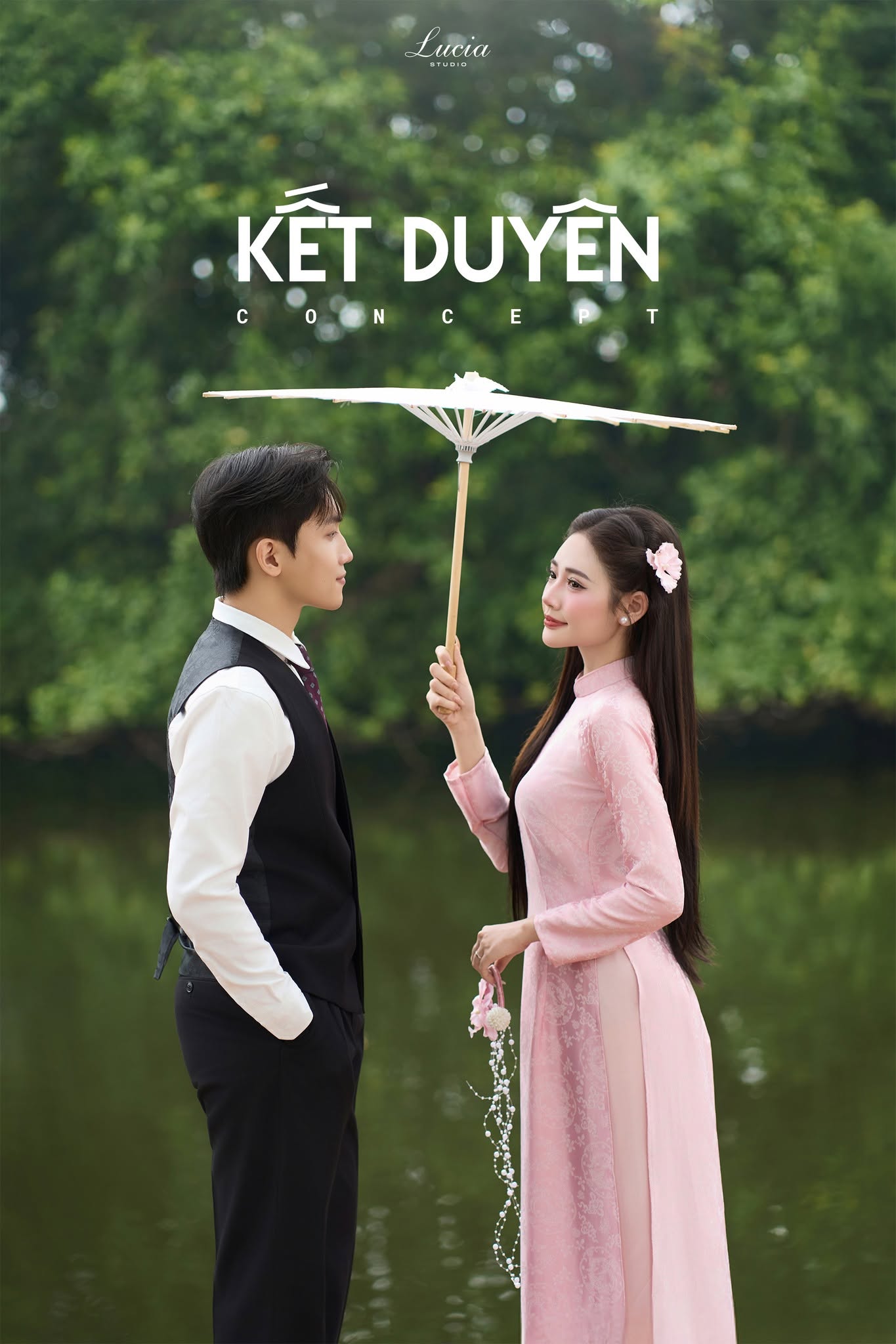 Chụp ảnh cưới với áo dài