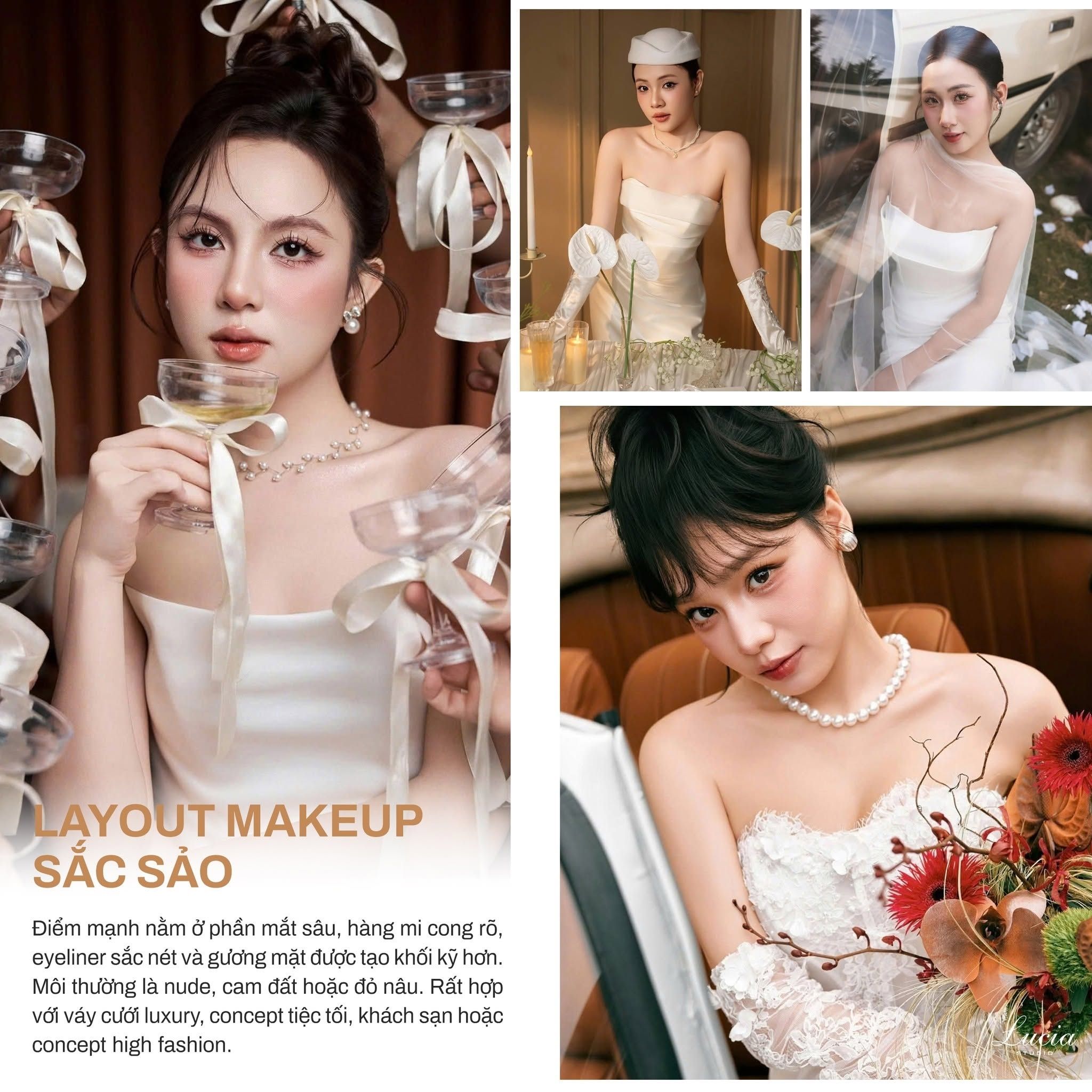 Layout makeup sắc sảo