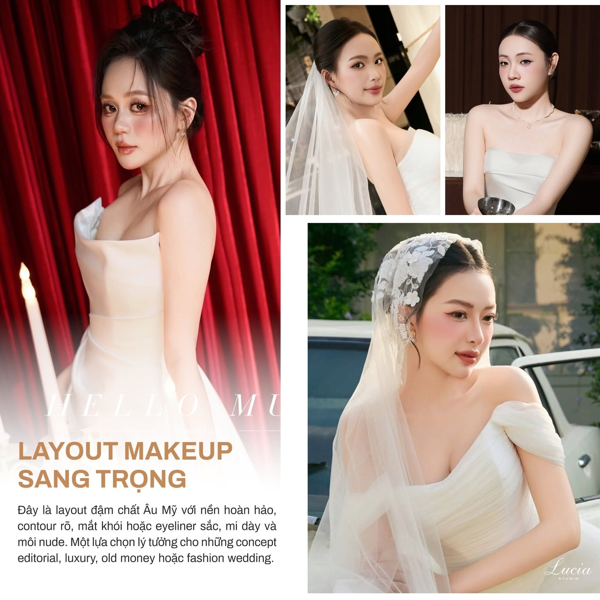 Layout makeup sang trọng